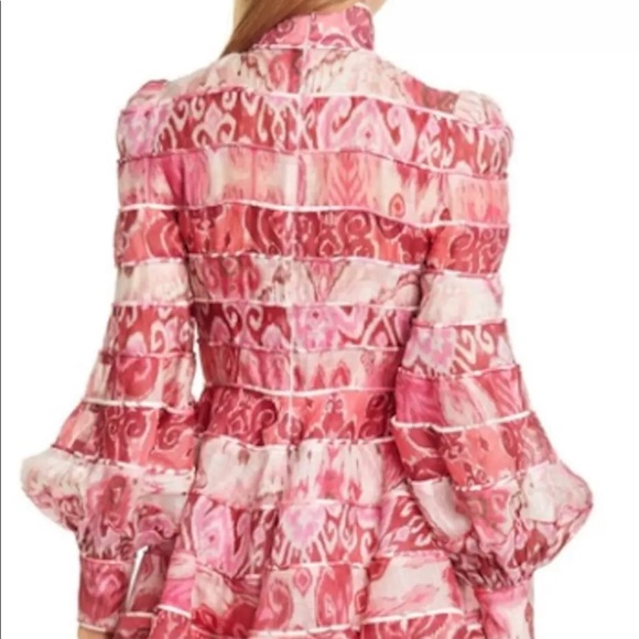 SOLD! ZIMMERMANN Wavelength Linen Silk-blend Dress - Picture 5 of 12